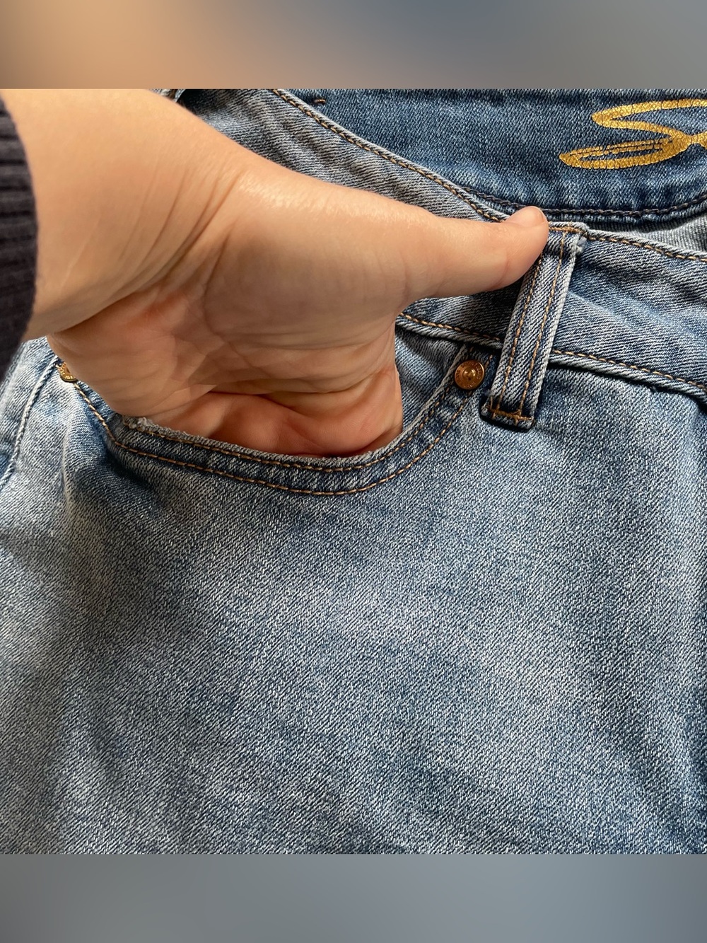 Seven7 Jeans Ankle Cropped Denim Jeans size 6 - Picture 3 of 12